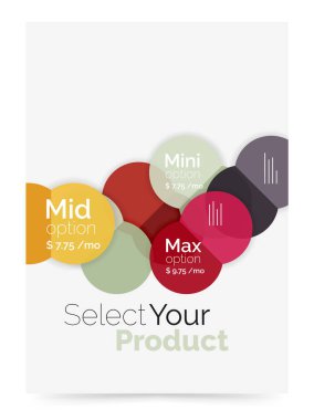 Seçeneği seçme Infographic afiş