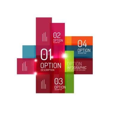 Arka plan, geometrik Infographic seçeneği şablonları