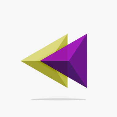 Boş üçgen düzeni iş şablonu