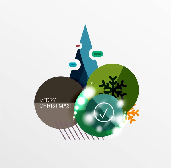 Vector Christmas label of het prijskaartje sticker — Stockvector