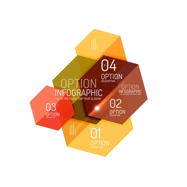 Plantillas de diagrama de infografía vectorial — Archivo Imágenes Vectoriales