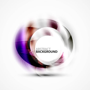 Renkli soyut daire afiş