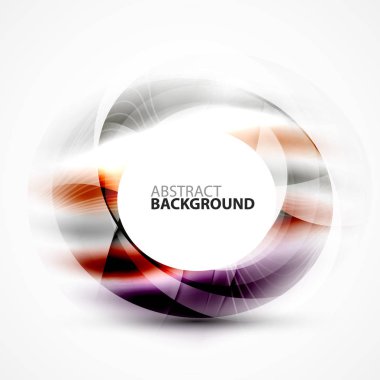 Renkli soyut daire afiş