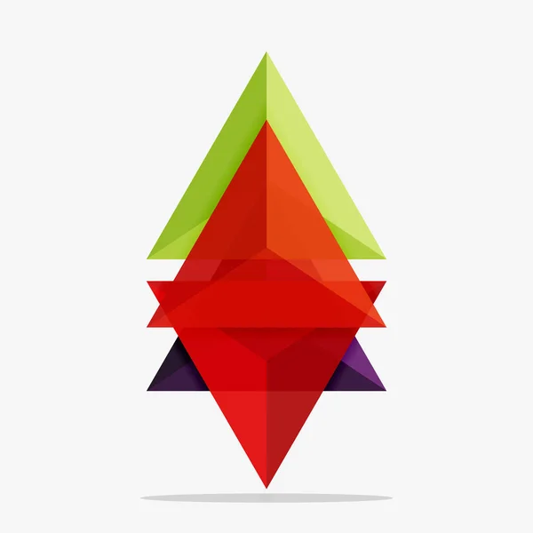 空白的三角布局业务模板 — 图库矢量图片
