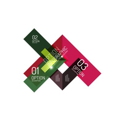 İnfographics için vektör geometrik arka plan şablonu