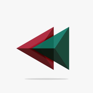 Boş üçgen düzeni iş şablonu