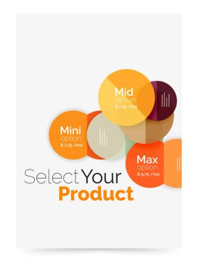 Seçeneği seçme Infographic afiş