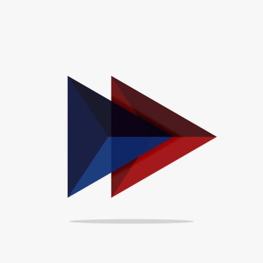 Boş üçgen düzeni iş şablonu