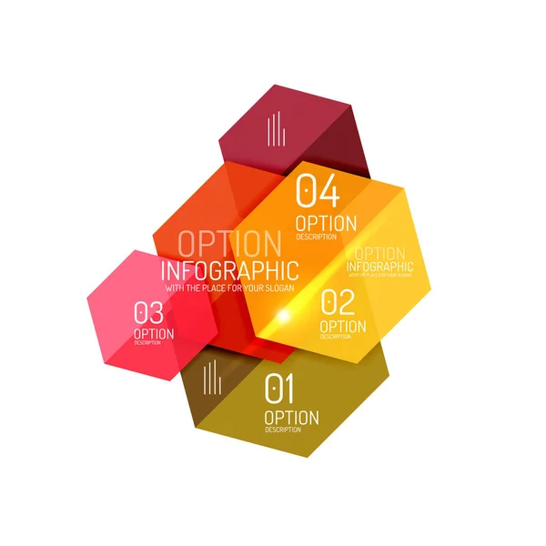 Шаблон інфографічного дизайну бізнесу — стоковий вектор