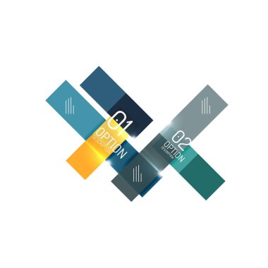 Metin ve seçenekleri ile geometrik soyut kompozisyon