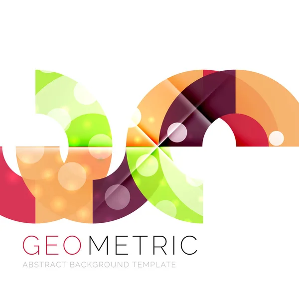 Geometrischer minimaler abstrakter Hintergrund mit Lichteffekten — Stockvektor