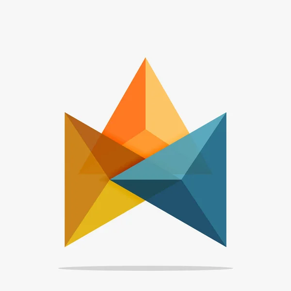 Пустий трикутник макет бізнес шаблон — стоковий вектор