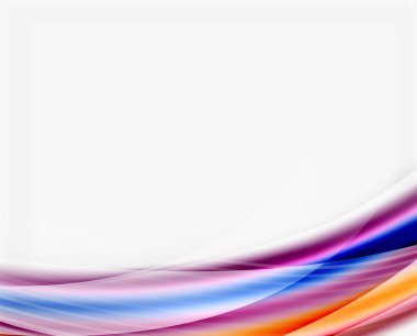 Yarı saydam dalga beyaz arka plan üzerinde