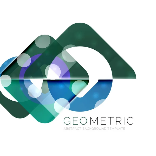 Geometrische minimale abstracte achtergrond met lichteffecten — Stockvector