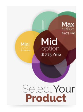Seçeneği seçme Infographic afiş