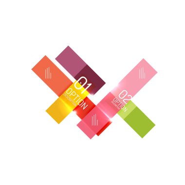 Geometrik modern Infographic seçenekler şablonları