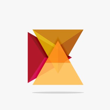 Boş üçgen düzeni iş şablonu