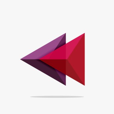 Boş üçgen düzeni iş şablonu