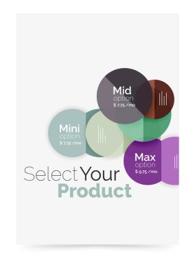 Seçeneği seçme Infographic afiş