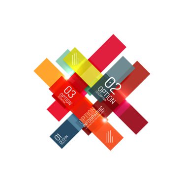 Soyut vektör iş geometrik infographics