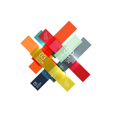 Soyut vektör iş geometrik infographics