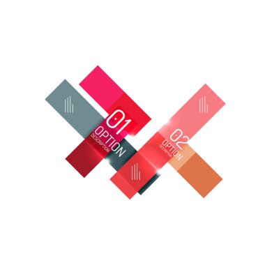 Infographics geometrik iş şablonu