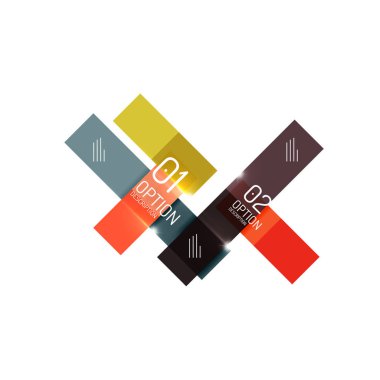 Soyut vektör iş geometrik infographics