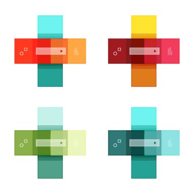 Vektör boş çizgili ve satırları infographics şablonları