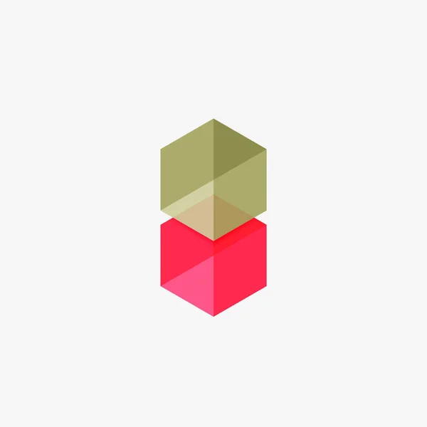Modèles d'entreprise abstraits géométriques vierges, mises en page hexagonales — Image vectorielle