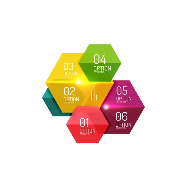 Modelos de diagrama de opções de negócio — Vetor de Stock