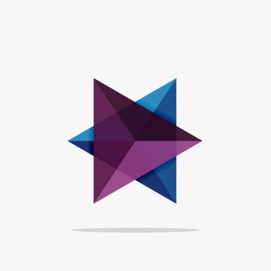 Boş üçgen düzeni iş şablonu