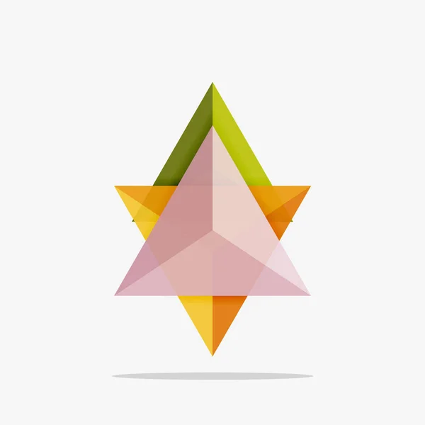 Шаблон бизнес-шаблона пустого треугольника — стоковый вектор