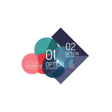 Soyut vektör iş geometrik infographics