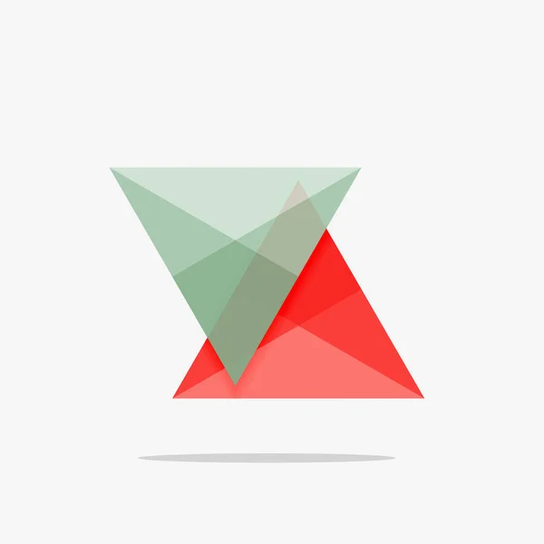 Boş üçgen düzeni iş şablonu — Stok Vektör