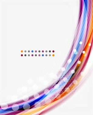 Yarı saydam dalga beyaz arka plan üzerinde