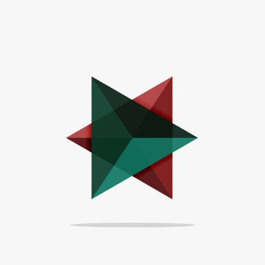 Boş üçgen düzeni iş şablonu