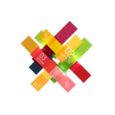 Soyut vektör iş geometrik infographics