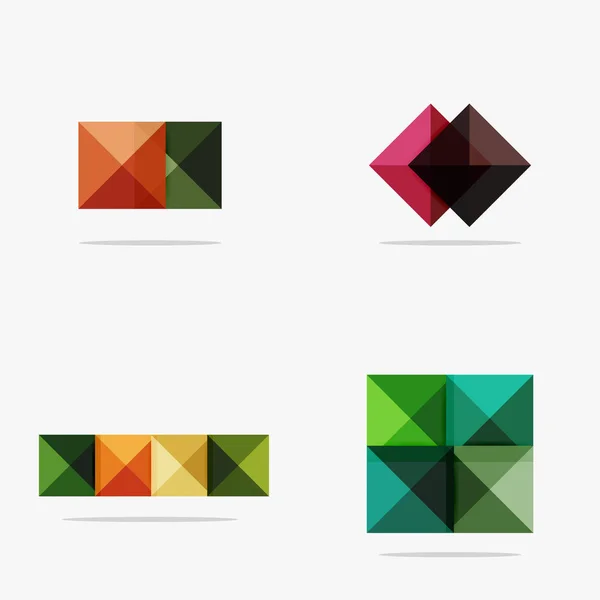 空白の抽象的な正方形のベクトルの背景 — ストックベクタ