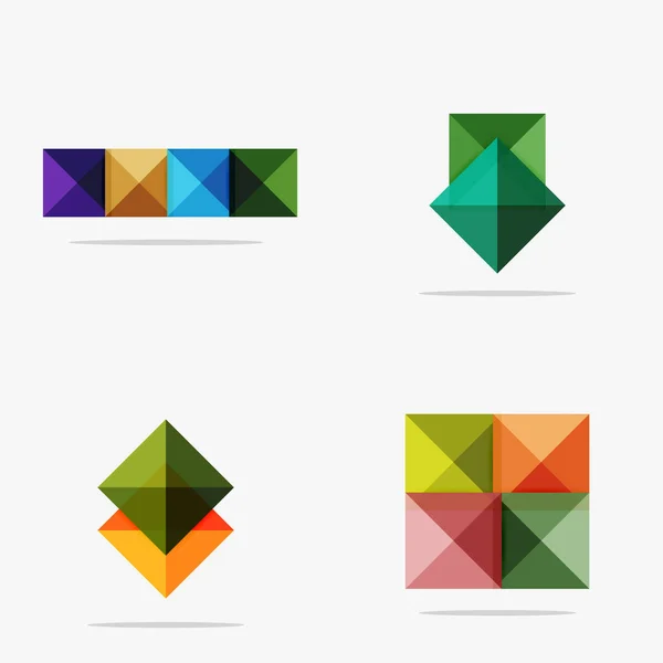 Vektor leere abstrakte Quadrate Hintergrund — Stockvektor