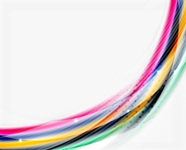 Yumuşak ipek dalga şablonu