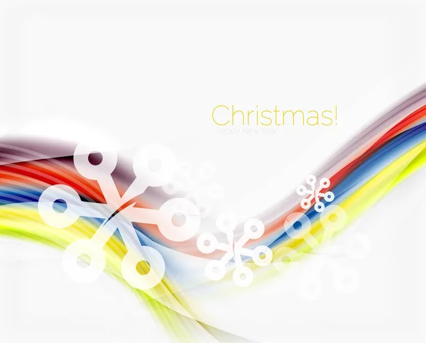 Navidad onda fondo abstracto — Vector de stock