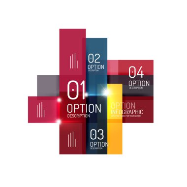 Arka plan, geometrik Infographic seçeneği şablonları