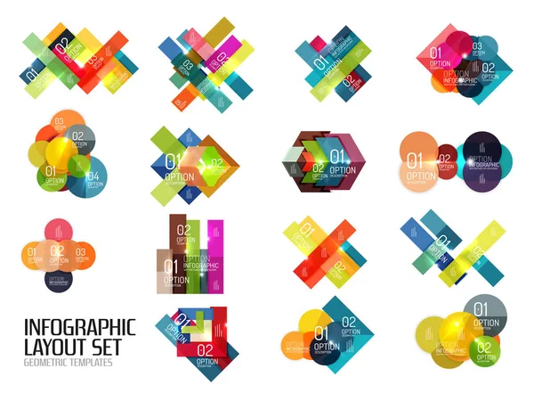 Set of buiness infographics templates — Stock Vector