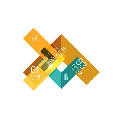 İnfographics için vektör geometrik arka plan şablonu