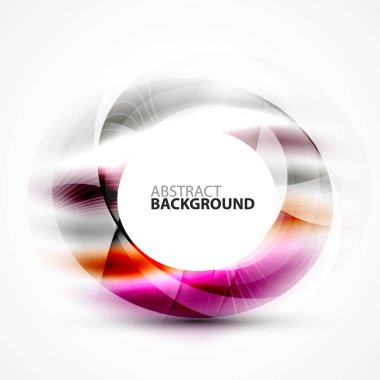 Parlak bulanık cicrle şablonu