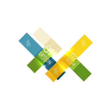 Soyut vektör iş geometrik infographics