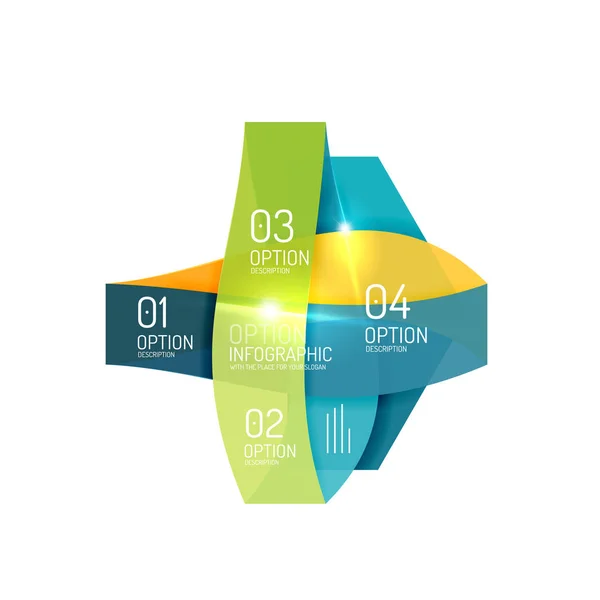 Modèle d'infographie géométrique vectorielle — Image vectorielle