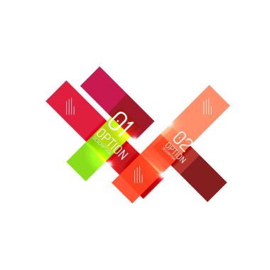 Infographics geometrik iş şablonu