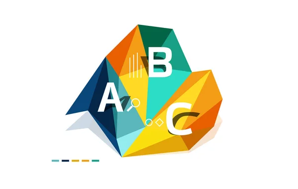 ABC infographics vektor — Stock vektor