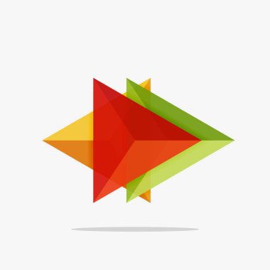 Boş üçgen düzeni iş şablonu